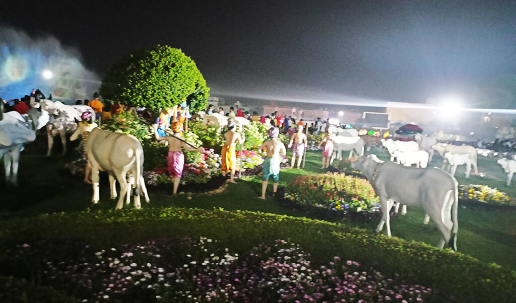 krishna-cow Prem mandir