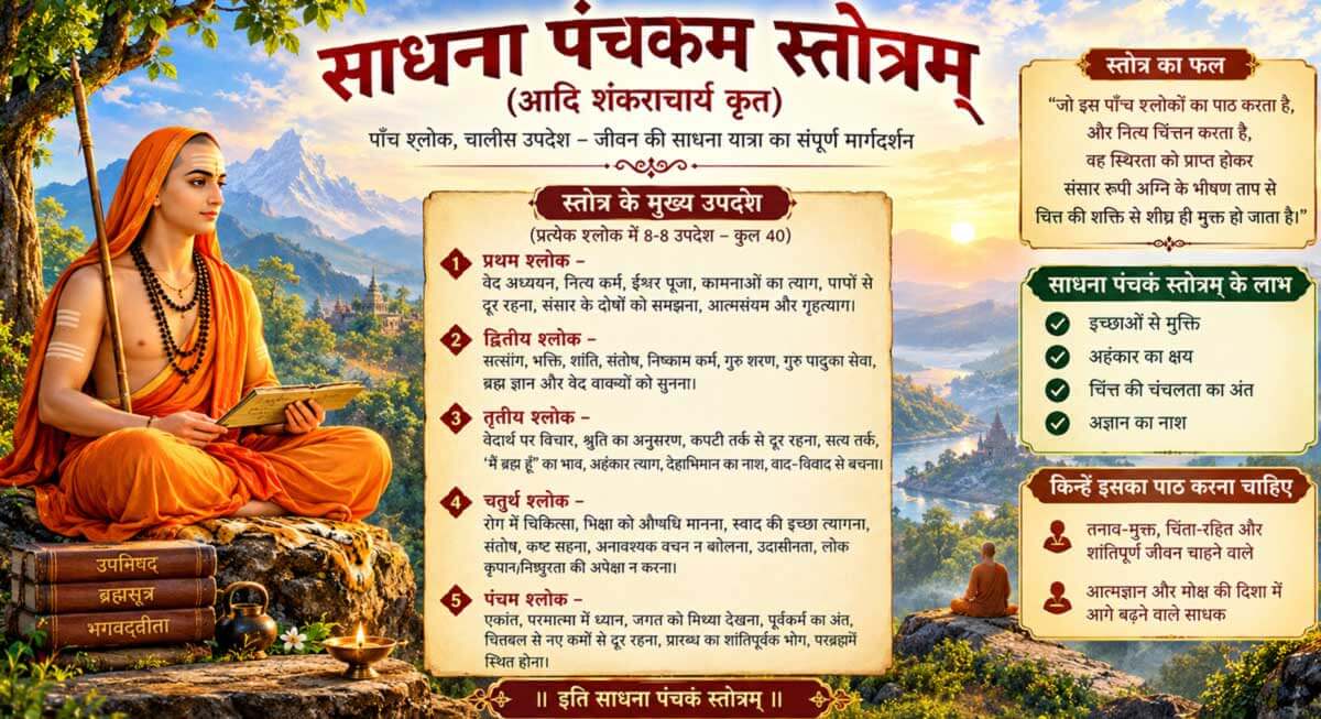 Sadhana Panchakam Stotram