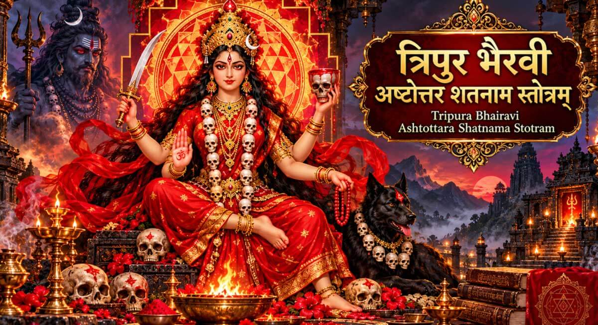 Tripura Bhairavi Ashtottara Shatnam Stotram