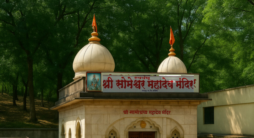 front view of someshwar shiv temple agar