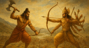 राजकथा व महायुद्ध – कार्तवीर्य अर्जुन (सहस्त्रबाहु) और परशुराम (The Epic Battle of Sahasrabahu and Parashurama)