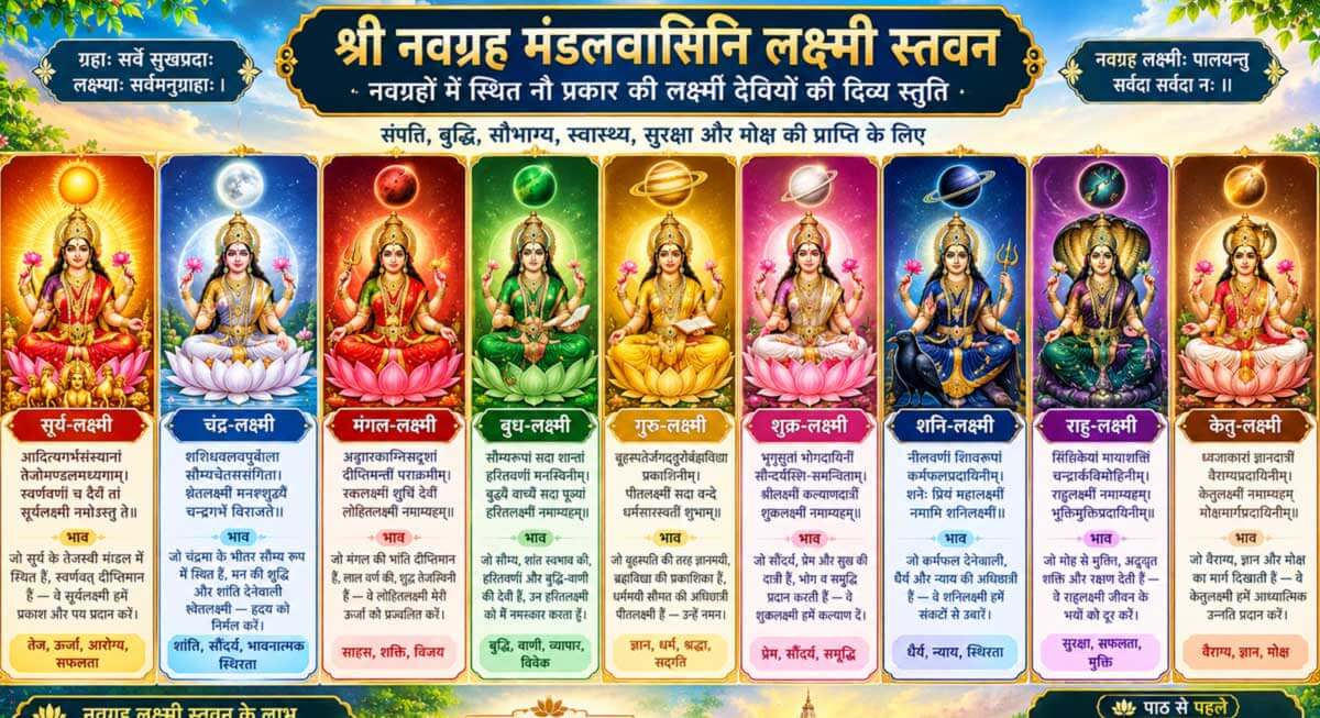 Shri Navagraha Mandalvasini Lakshmi Stavan