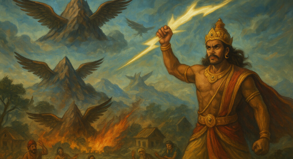 indra dev ne kate parvaton ke pankh