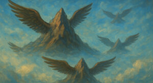 जब पर्वत उड़ते थे आकाश में — पंख वाले पर्वतों का प्रचंड युग और इंद्र के वज्र का दिव्य प्रहार (A Thrilling Legend of Flying Mountains & Indra’s Thunderbolt)