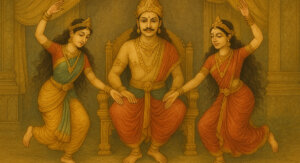 अप्सरा तारा और रुक्मन की अद्भुत कथा — कैसे मिली छिपकली को मुक्ति (The miraculous tale of Apsara Tara and Rukman — how the lizard attained liberation.)