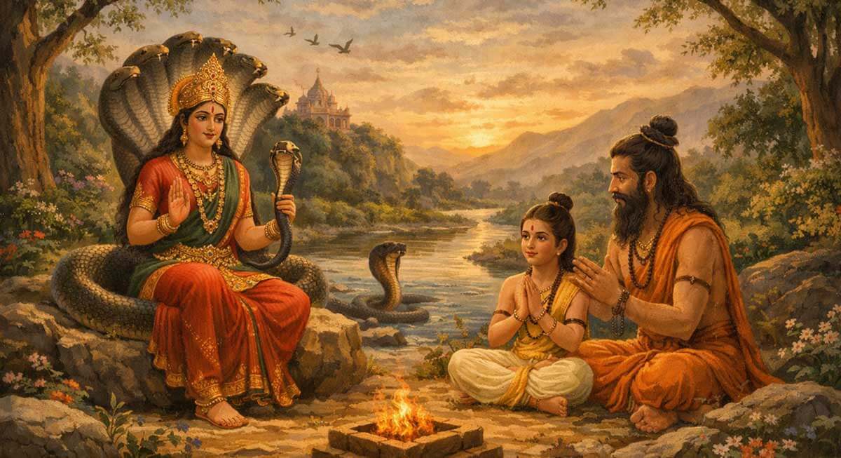 devi mansa aur astik muni katha