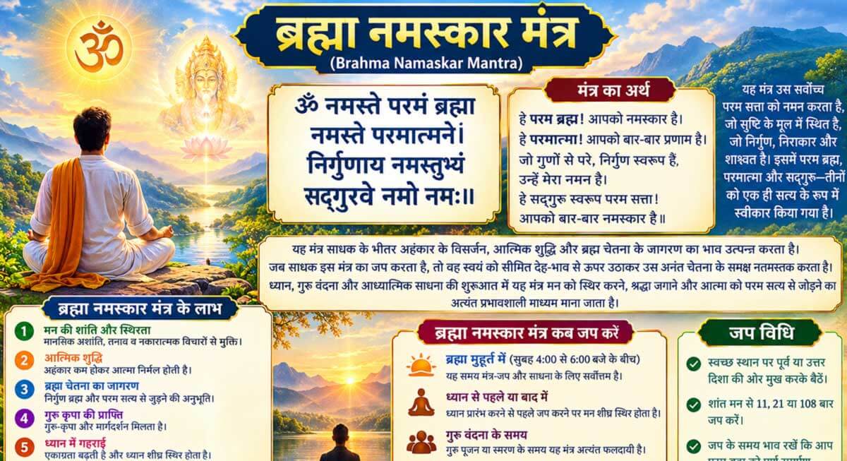 Om Namaste Paramam Brahma