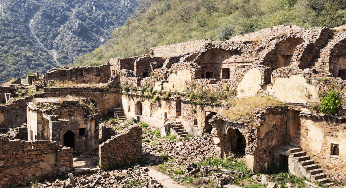 abandant bhangarh fort