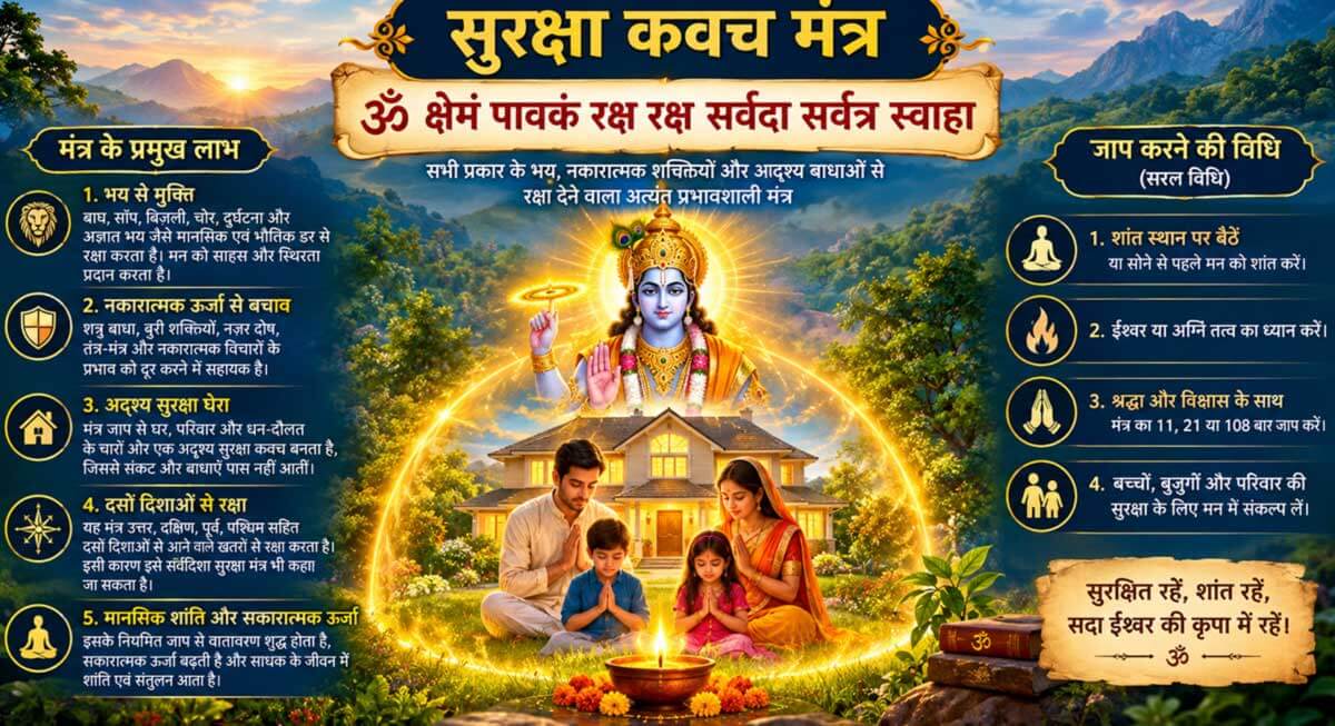 Om Kshemam Pavakam Raksha