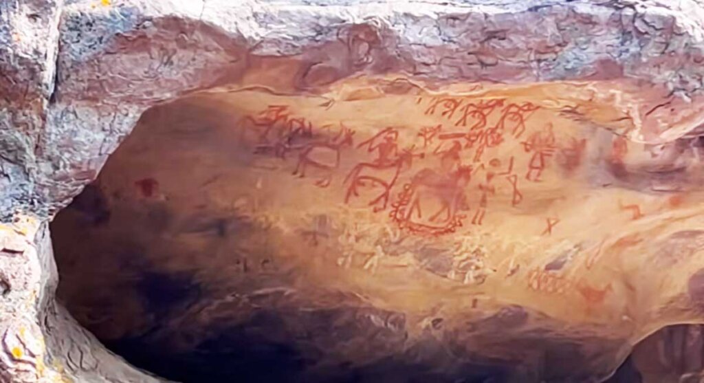 rock shelters of bhimbetka raisen india